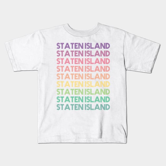 Staten Island Kids T-Shirt by RainbowAndJackson